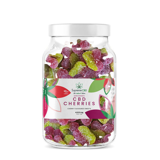 CBD Large Super Strength Gummy Cherries (4800mg)