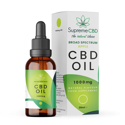 Apple Flavoured CBD Oil 30ml (1000mg)