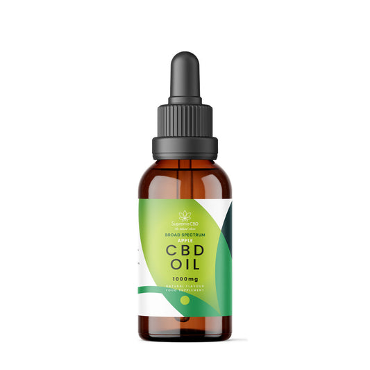Apple Flavoured CBD Oil 30ml (1000mg)